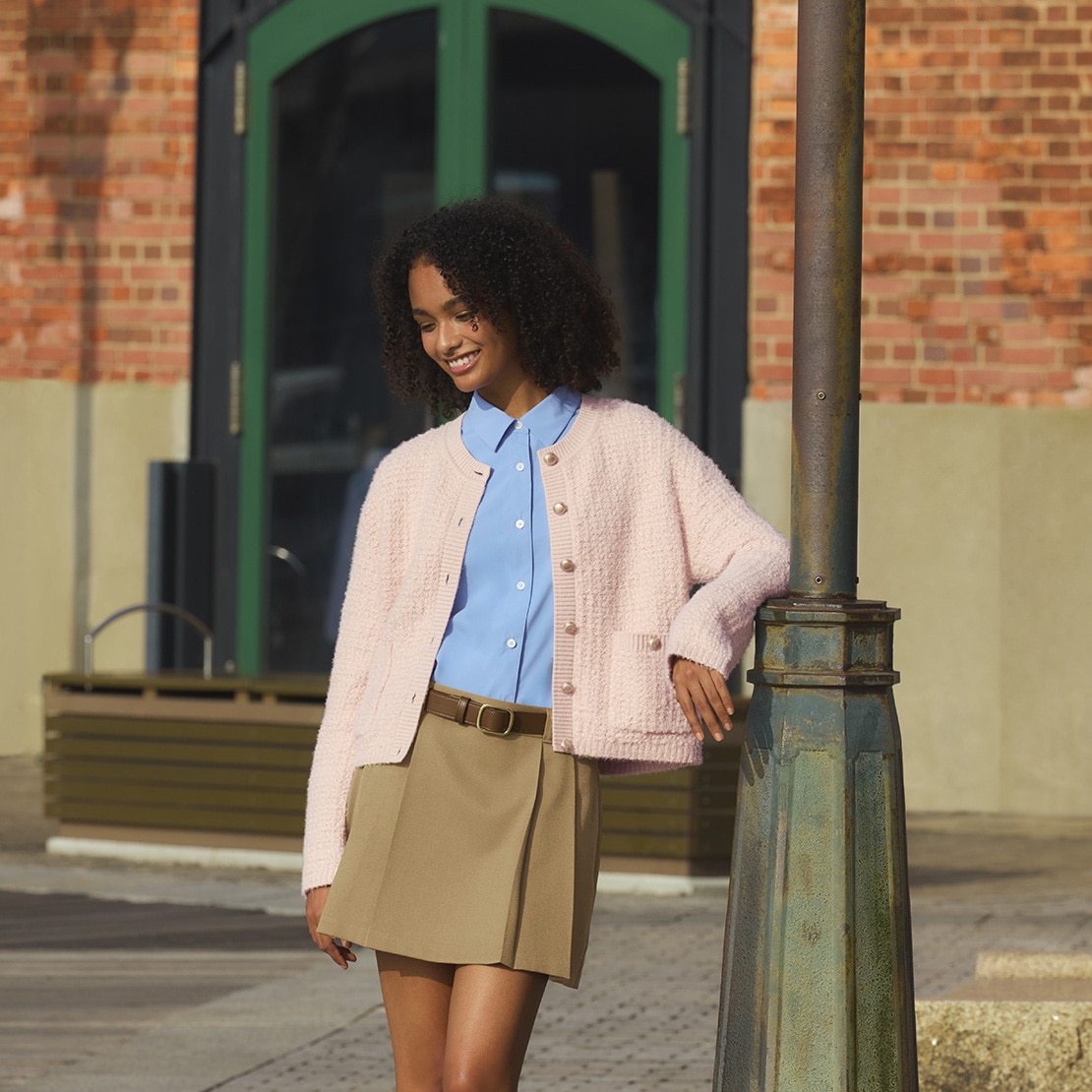 ツイーディーニット
カーディガン