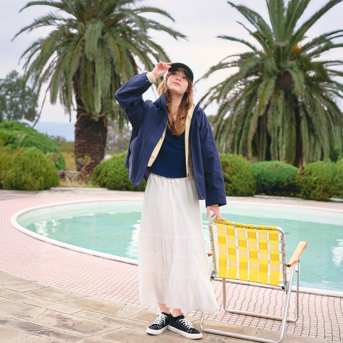 ティアードフレアスカート