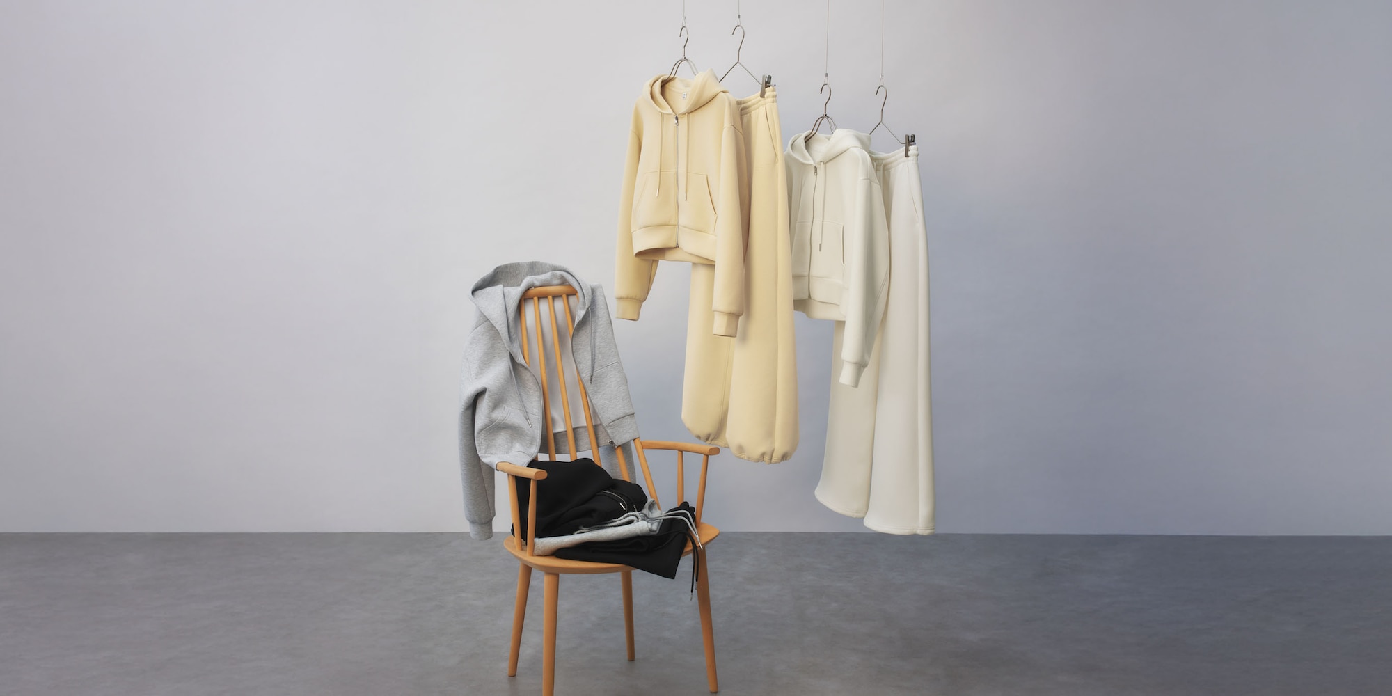 パフスウェットフルジップパーカ