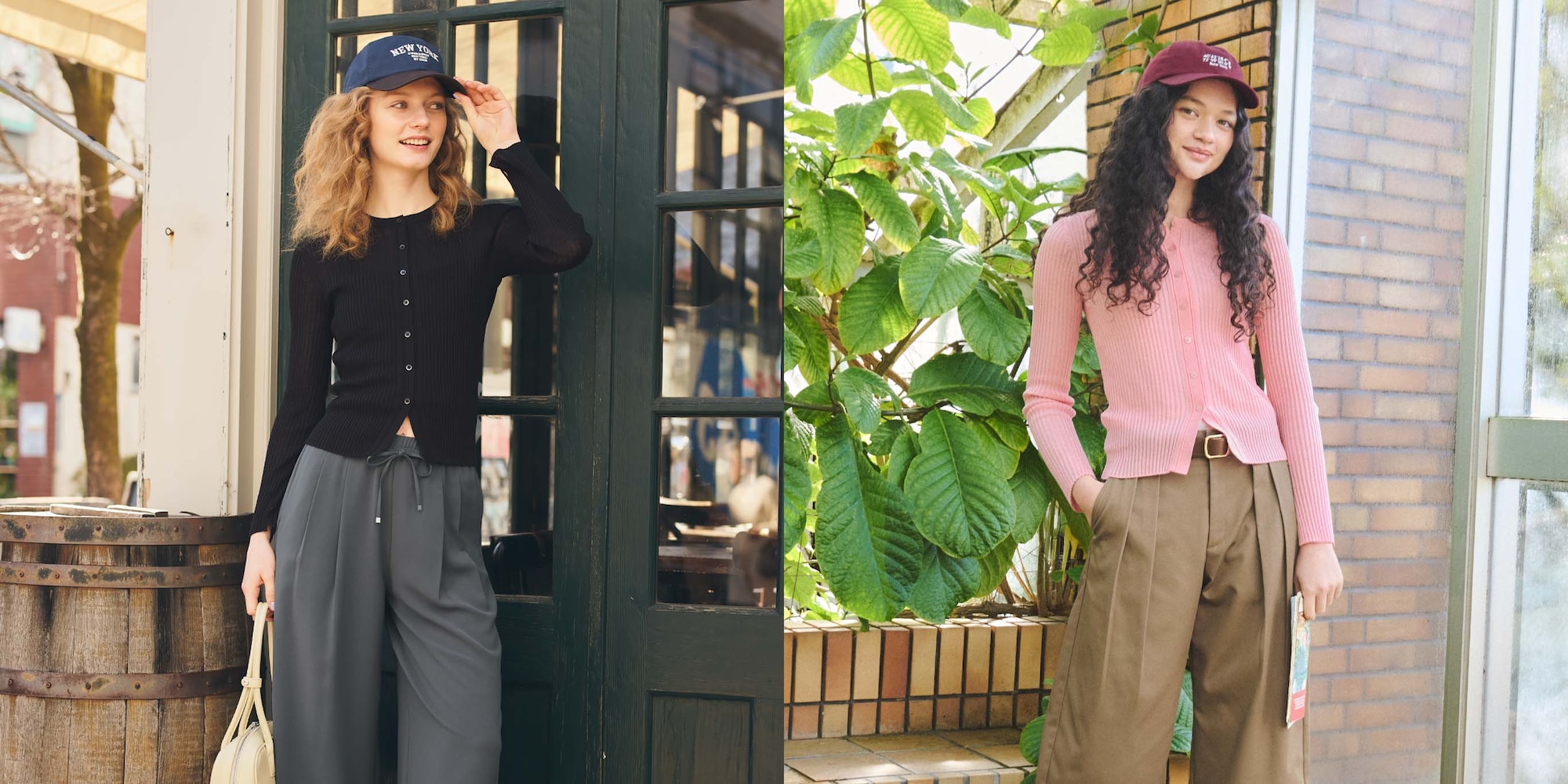 シアーリブカーディガン