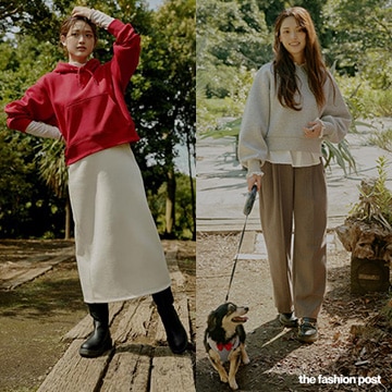 An image of 松村沙友理のスウェ活 
つろぎも、ワクワクも、スウェットで。​ 
ーカラーでつくる秋の旬スタイルー