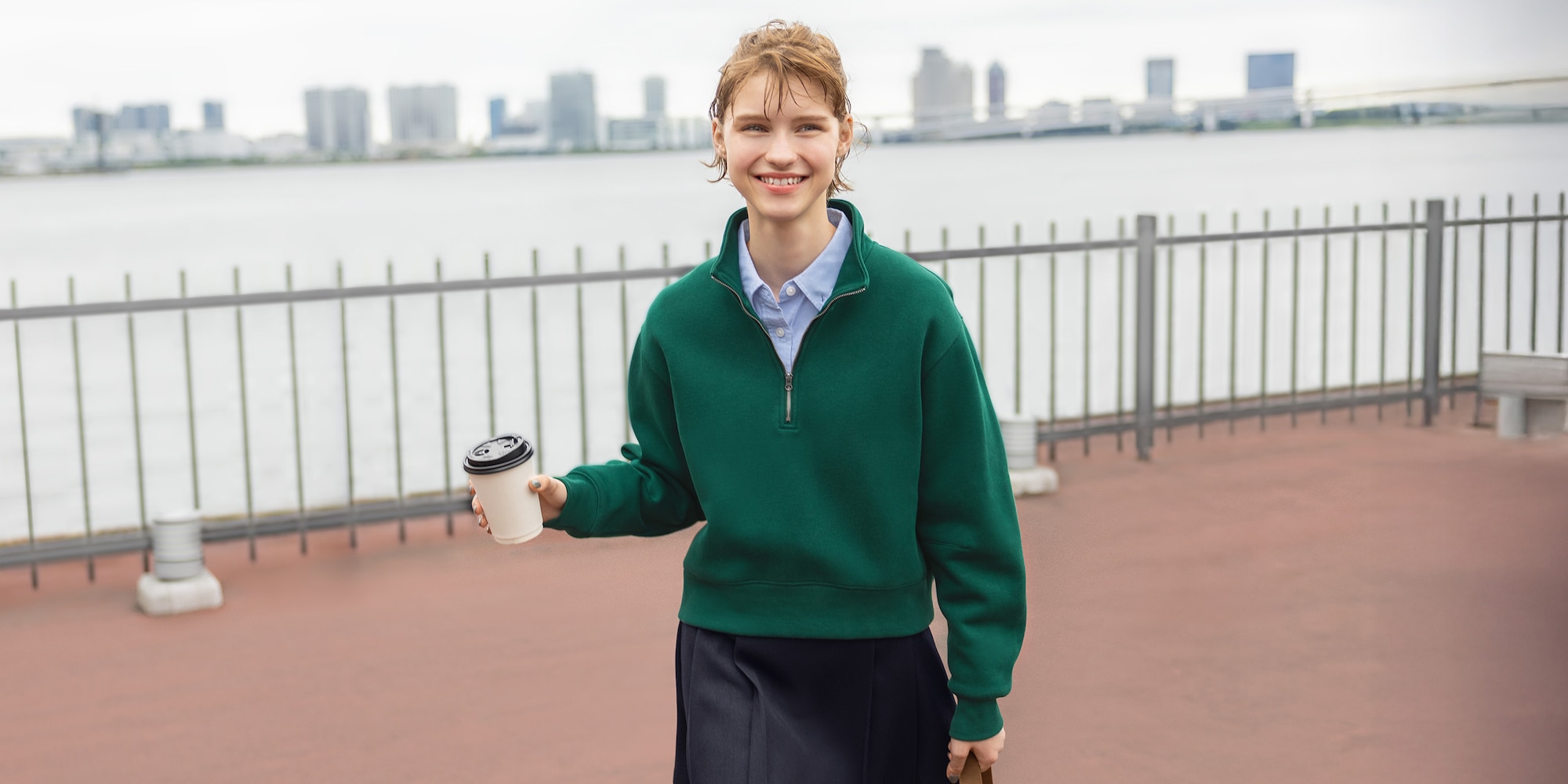 ヘビーウェイトスウェットハーフジッププルオーバー