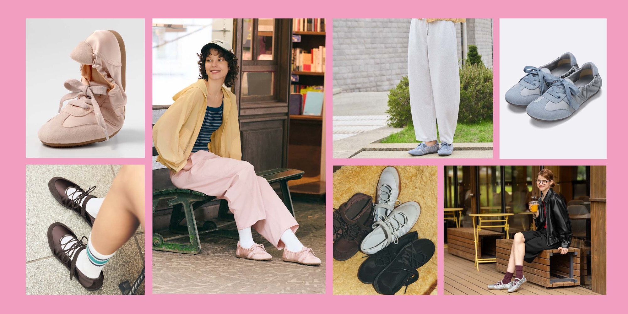 ギャザーバレエスニーカー