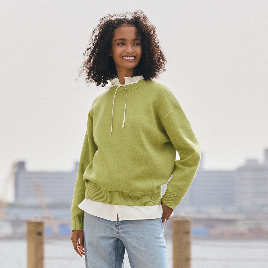 Parts Lab.ベーシックニットプルオーバー ブラウン S