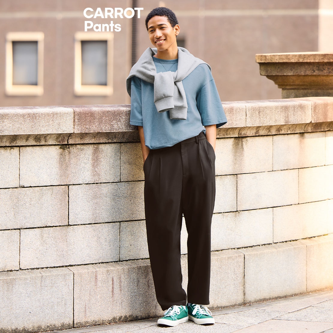 Design Tuck Wide Slacks - デザインタックワイドスラックス