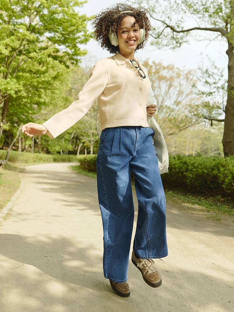 デニム GUレディース パンツ オシャレ 可愛い トレンド 綺麗目 カジュアル GU公式 | ジーンズ・デニムパンツ(レディース)