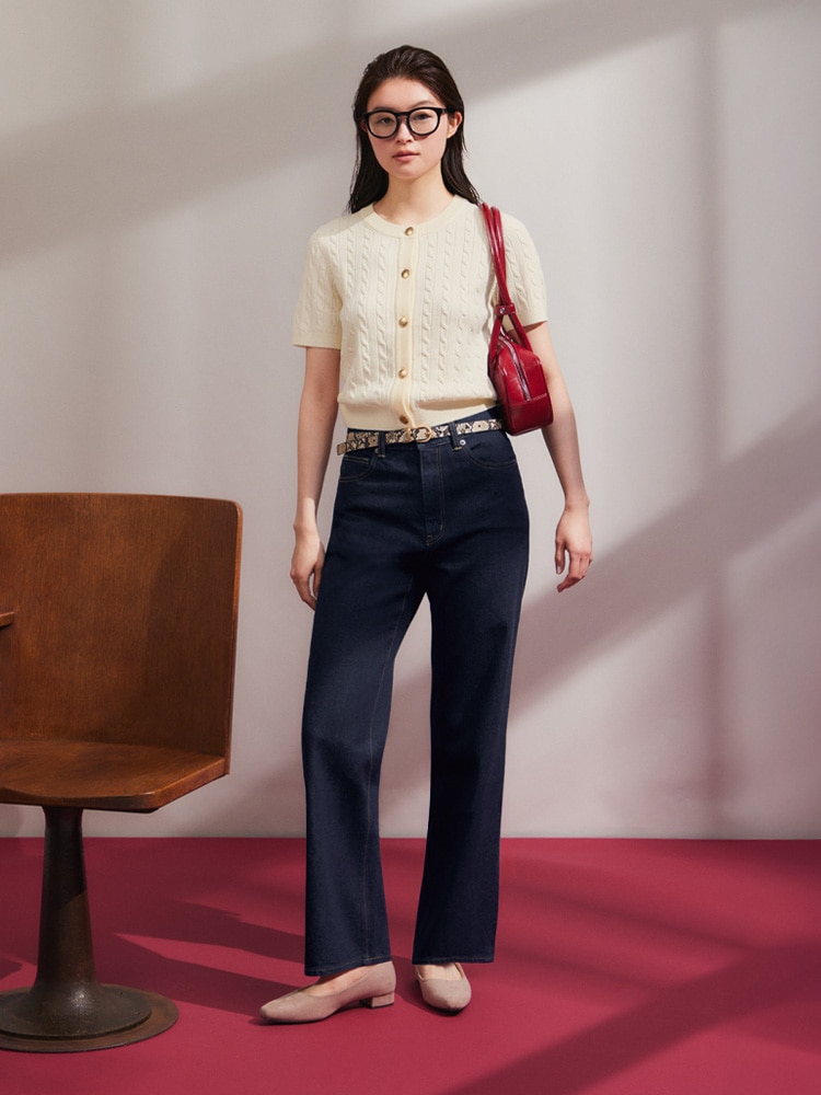 デニム GUレディース パンツ オシャレ 可愛い トレンド 綺麗目 カジュアル GU公式 | ジーンズ・デニムパンツ(レディース)