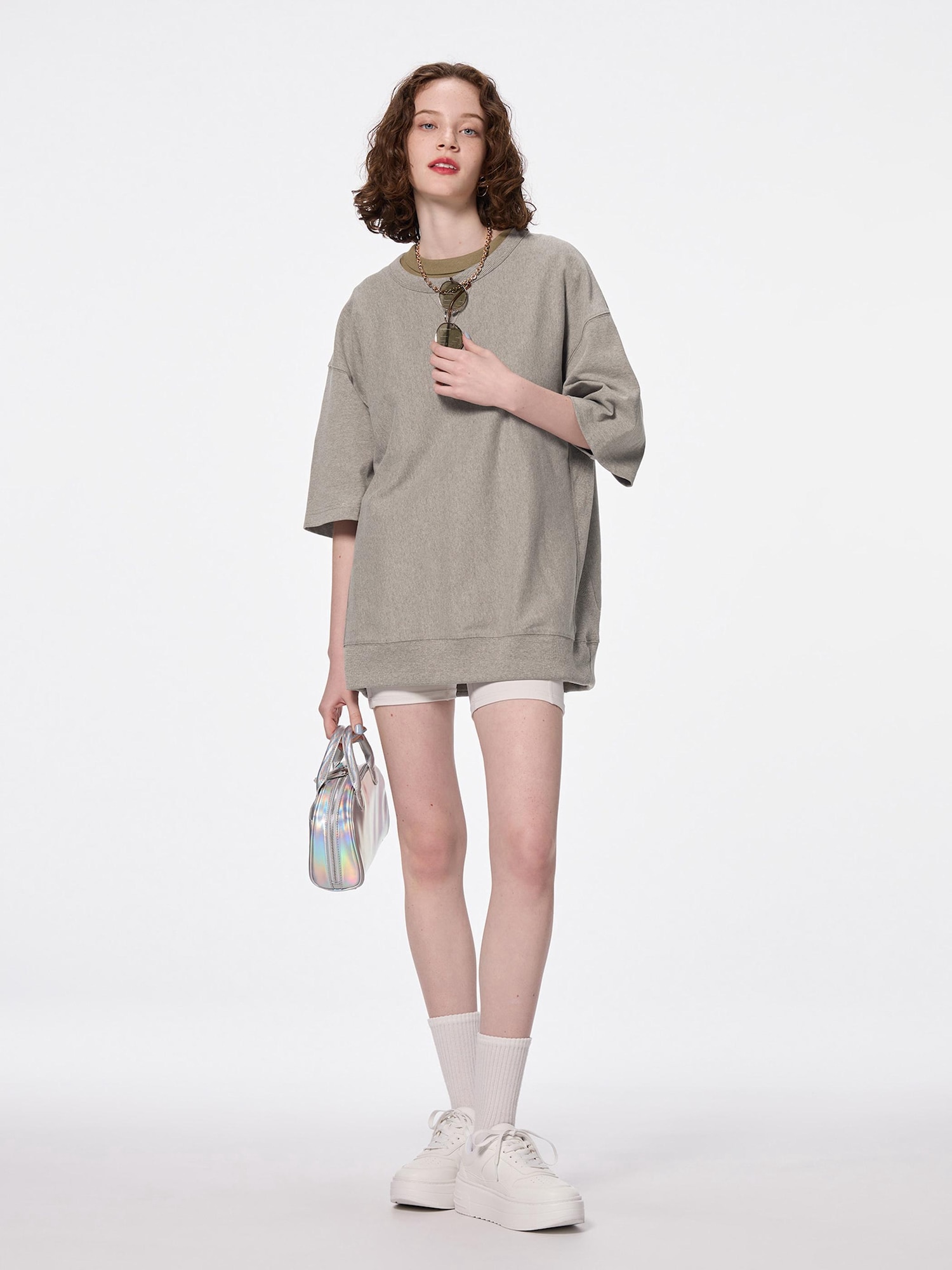 Sweat Look T-Shirt | HalfSlv | GU US
