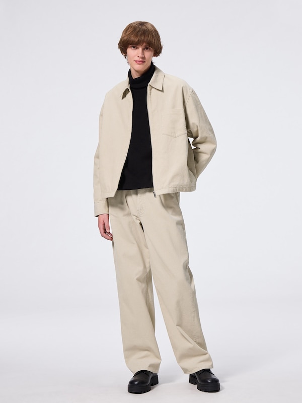 Corduroy Zip-Up Shirt