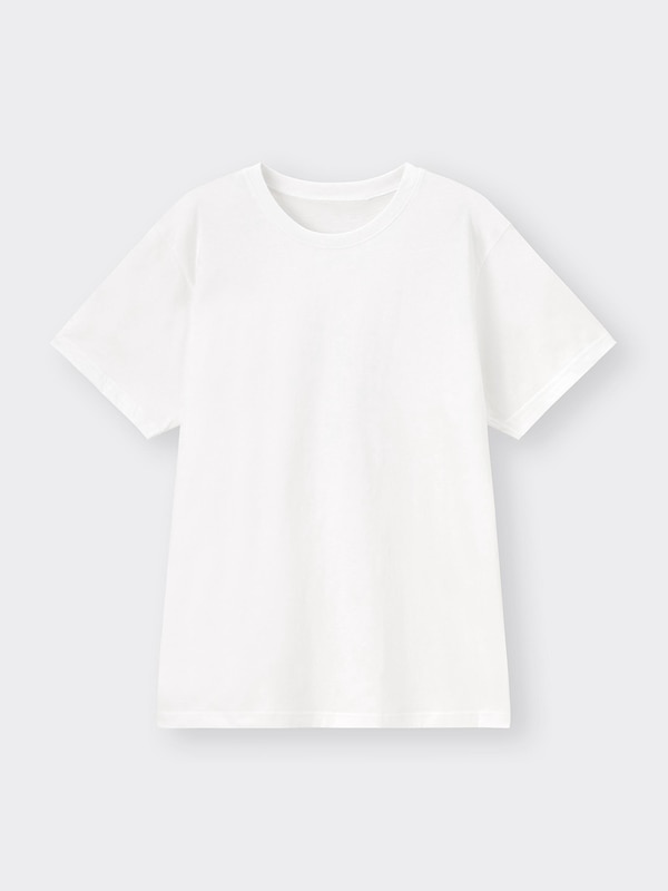 Cotton Color Crew-Neck T-Shirt Short Sleeve