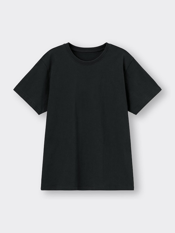Cotton Color Crew-Neck T-Shirt Short Sleeve