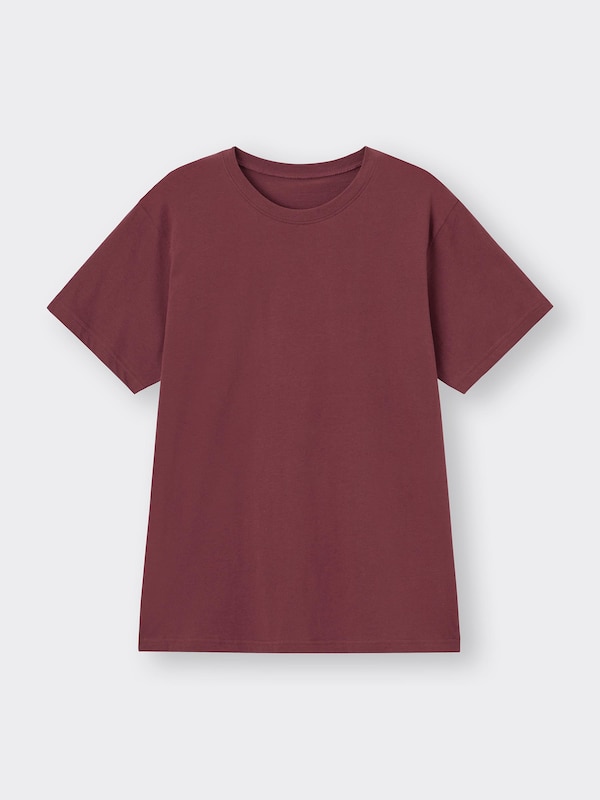 Cotton Color Crew-Neck T-Shirt Short Sleeve