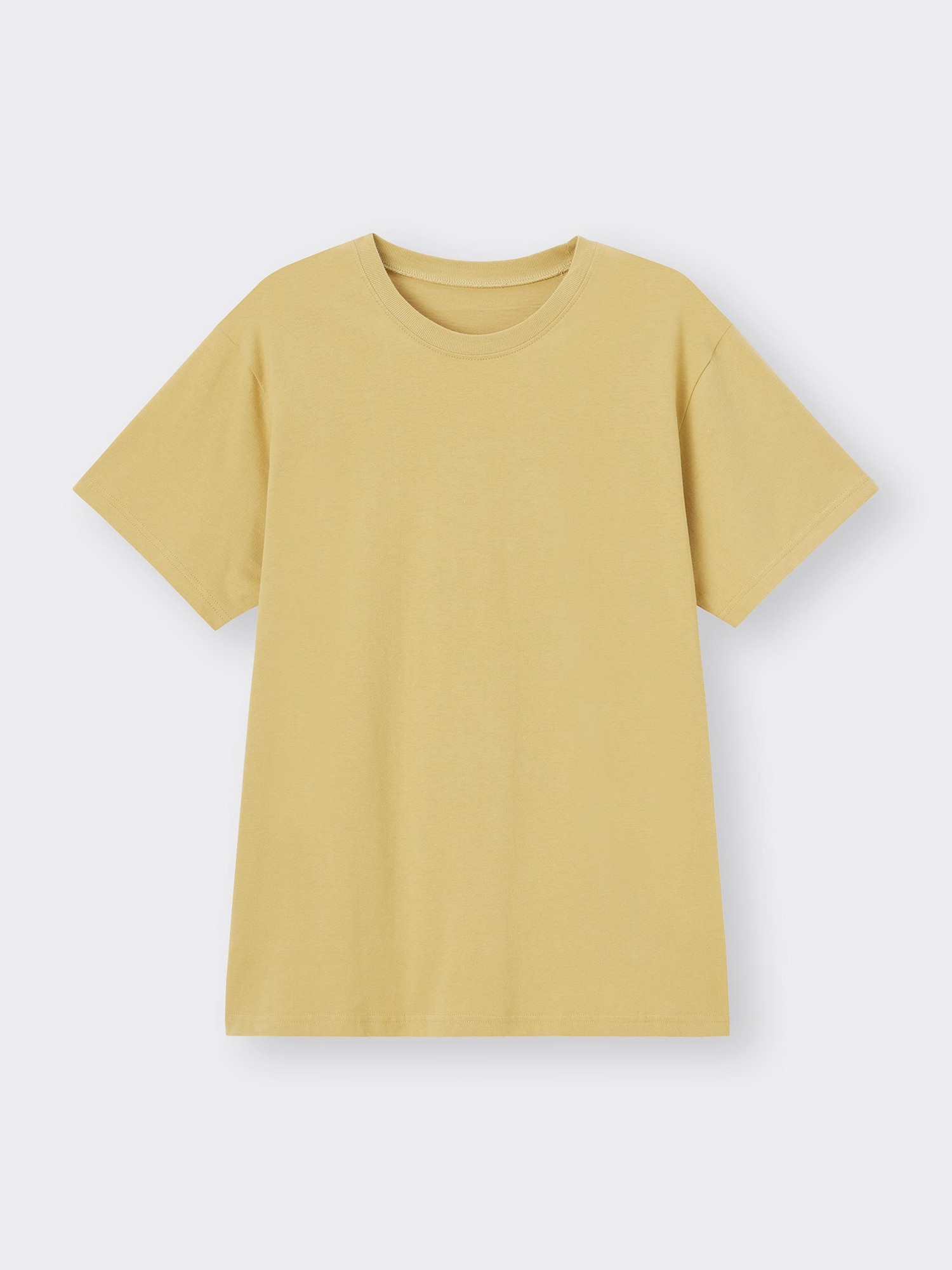 Cotton Color Crew-Neck T-Shirt Short Sleeve | GU US