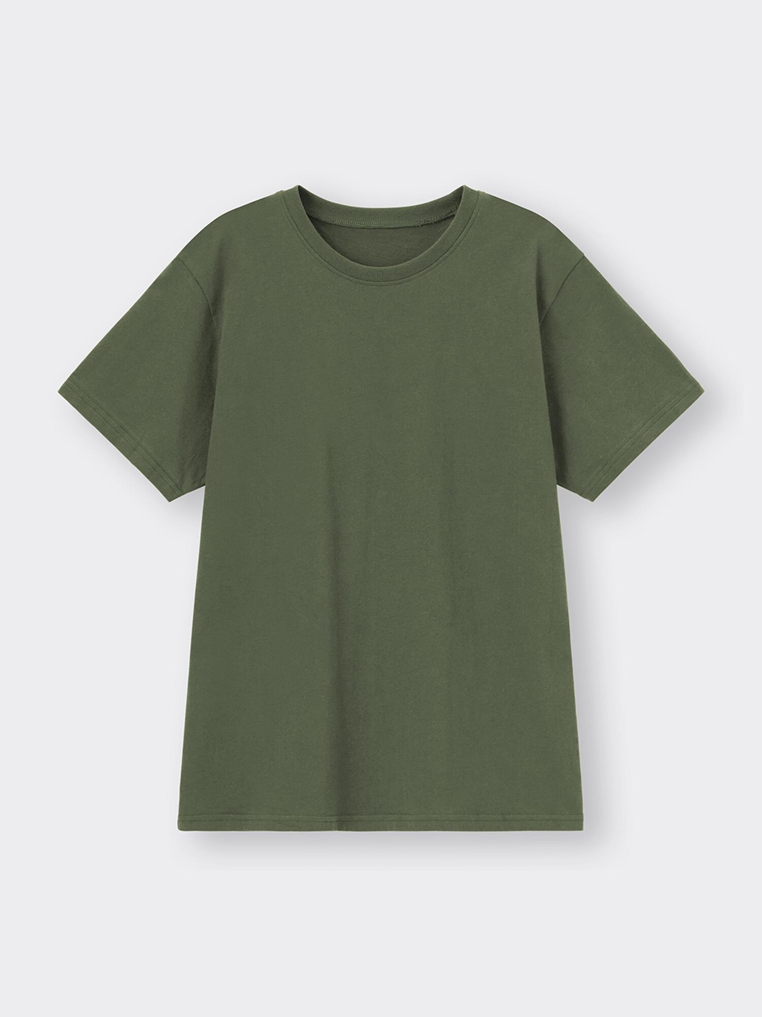 Tシャツ・カットソー NUUR SS25 SHORT SLEEVES OVERSIZED ROUND NECK (B31221 B3110) Cotton Color Crew-Neck T-Shirt Short Sleeve | GU US