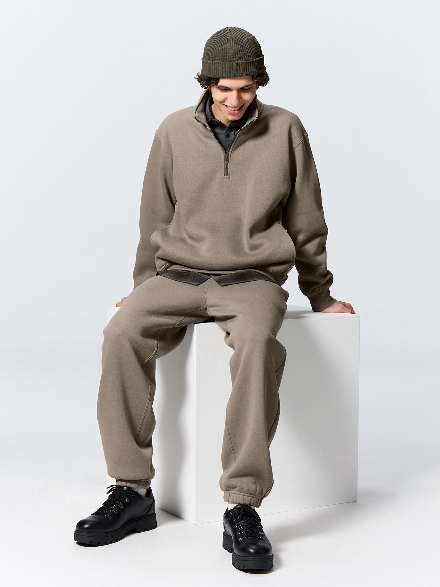 Heavy Weight Sweat Wide Relaxed Pants | GU US