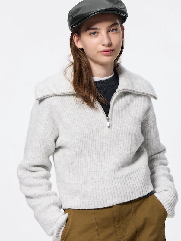 Puffy Touch Big Collar Sweater