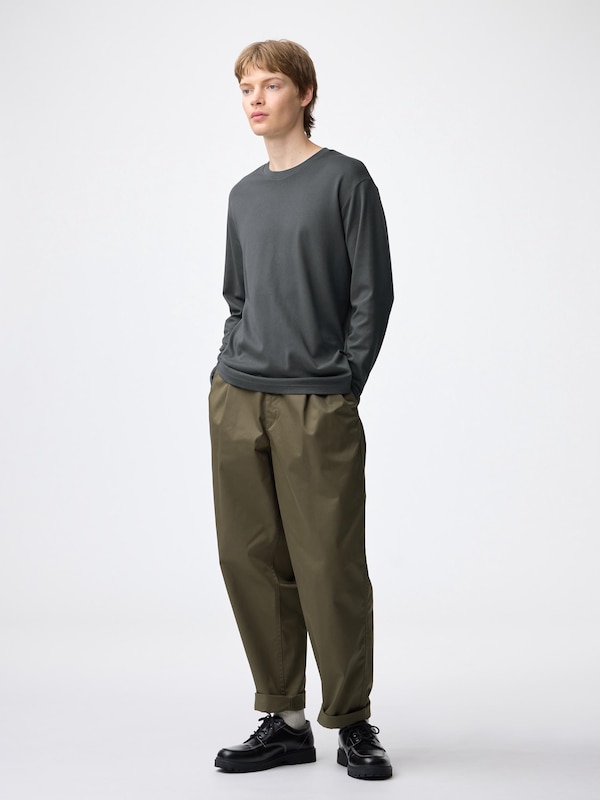 Soft Cottoncrew Neck T-Shirtlong Sleeve