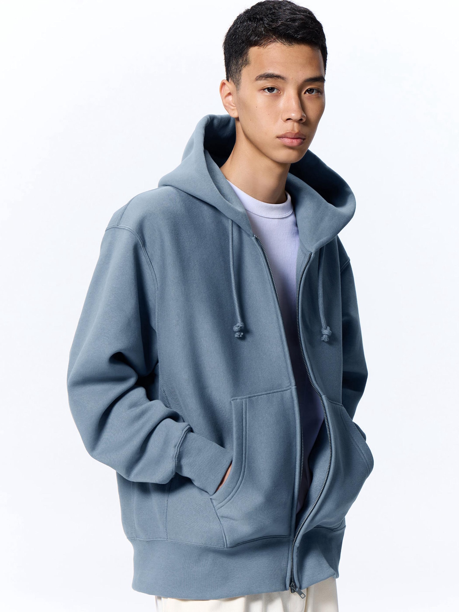 Heavy Weight Sweat Full-Zip Hoodie | GU US