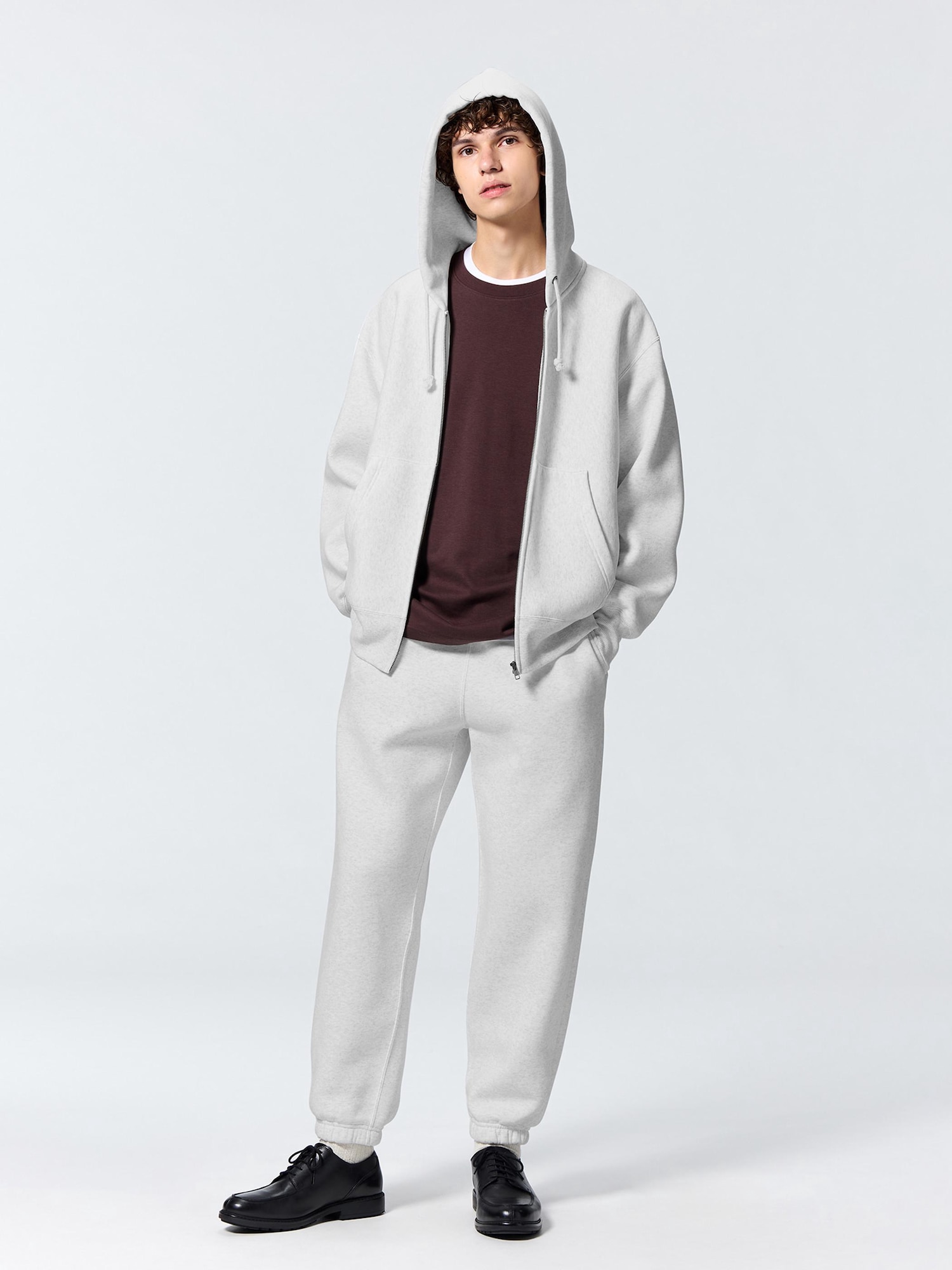 Heavy Weight Sweat Full-Zip Hoodie | GU US
