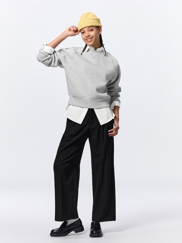 Pleated Wide-Leg Pants