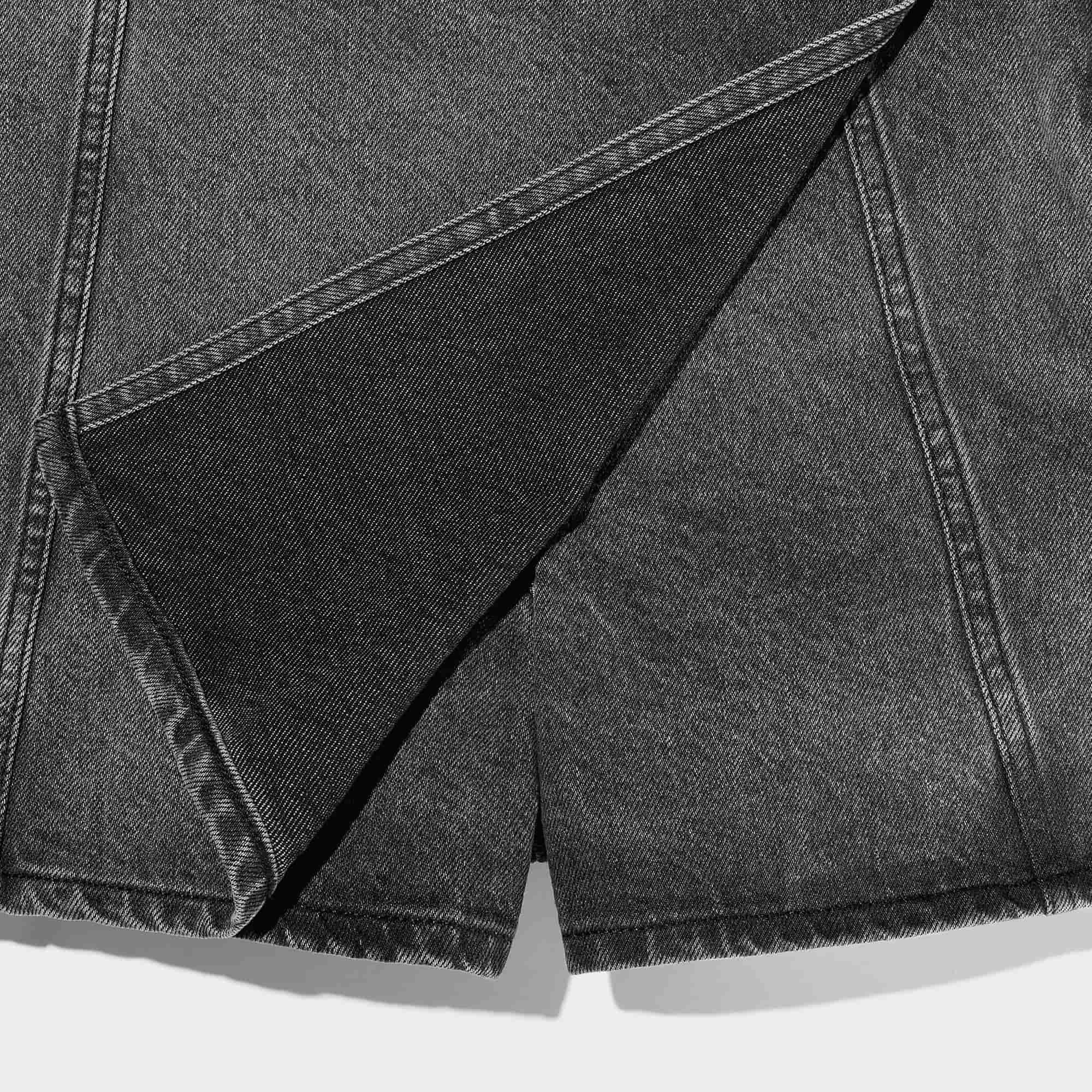 DEPOUND★韓国大人気 BUTTON WRAP SKIRT PANTS_2色 Denim Wrap Skort | GU US