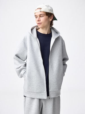 Double Face Sweat Full-Zip Hoodie