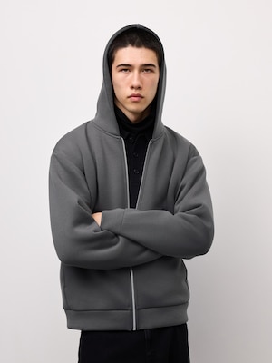 Double Face Sweat Full-Zip Hoodie