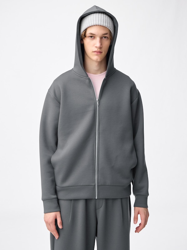 Double Face Sweat Full-Zip Hoodie