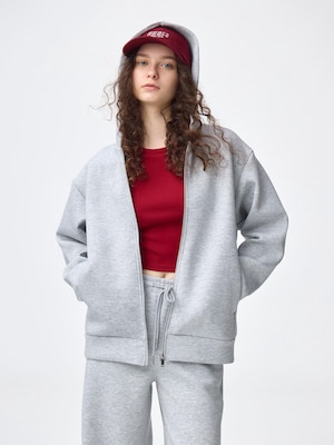 Double Face Sweat Full-Zip Hoodie