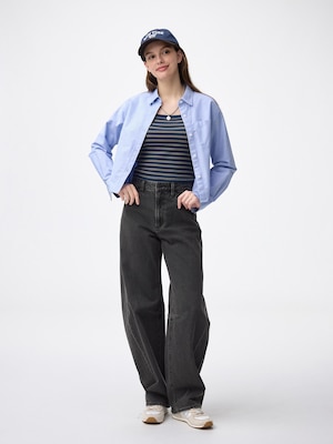 Barrel Leg Jeans | Long
