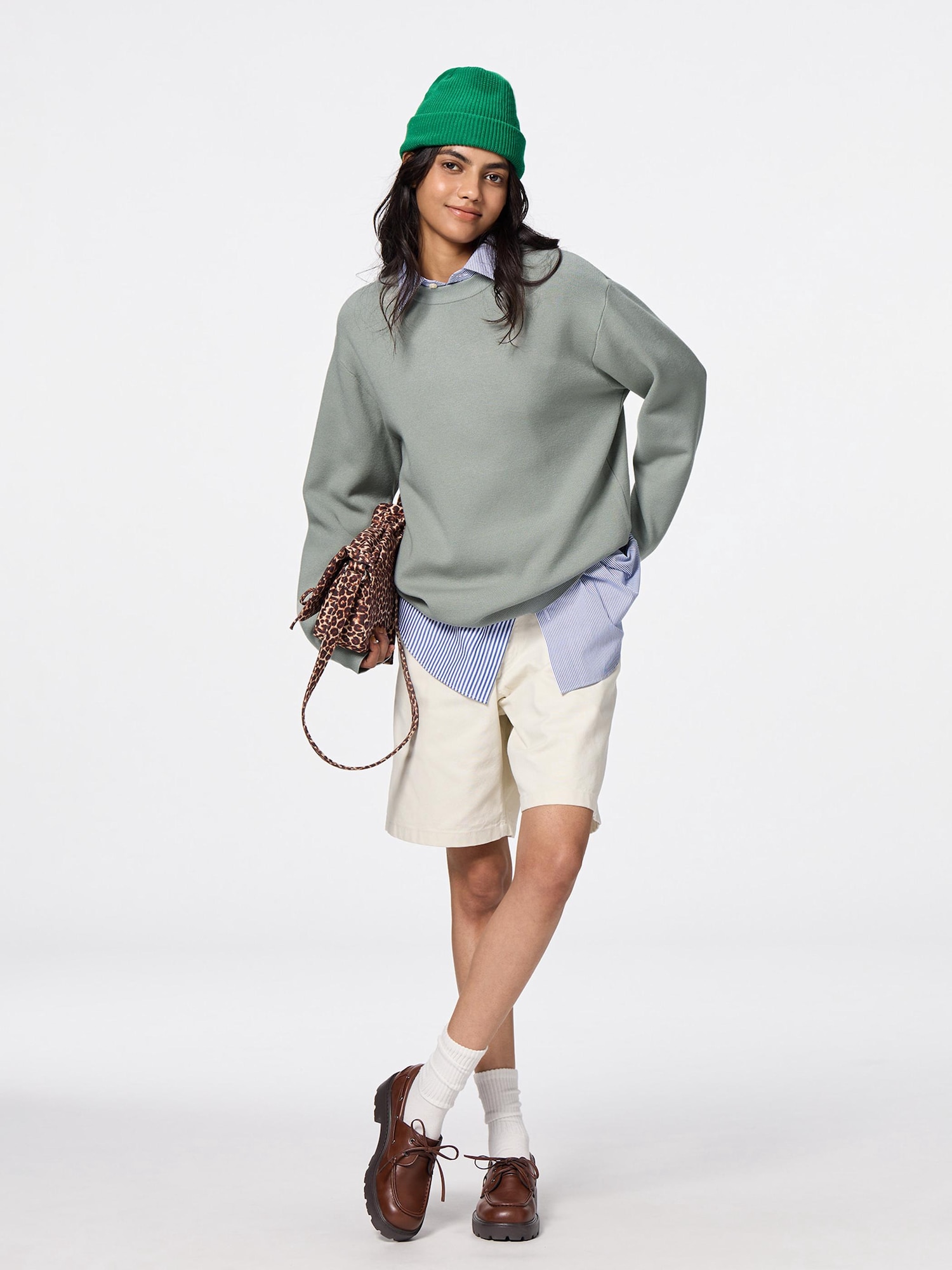 くーにゃん SMOOTH KNITTED Crew Neck Sweater | GU US