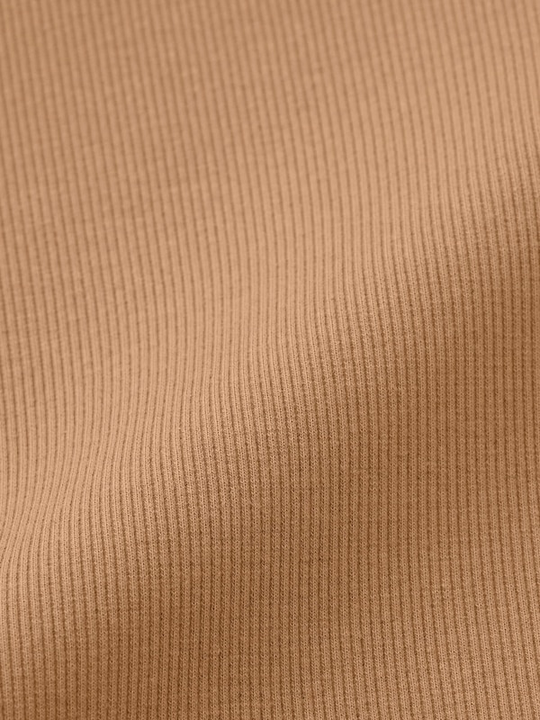 Ribbed Cropped T-Shirt Long