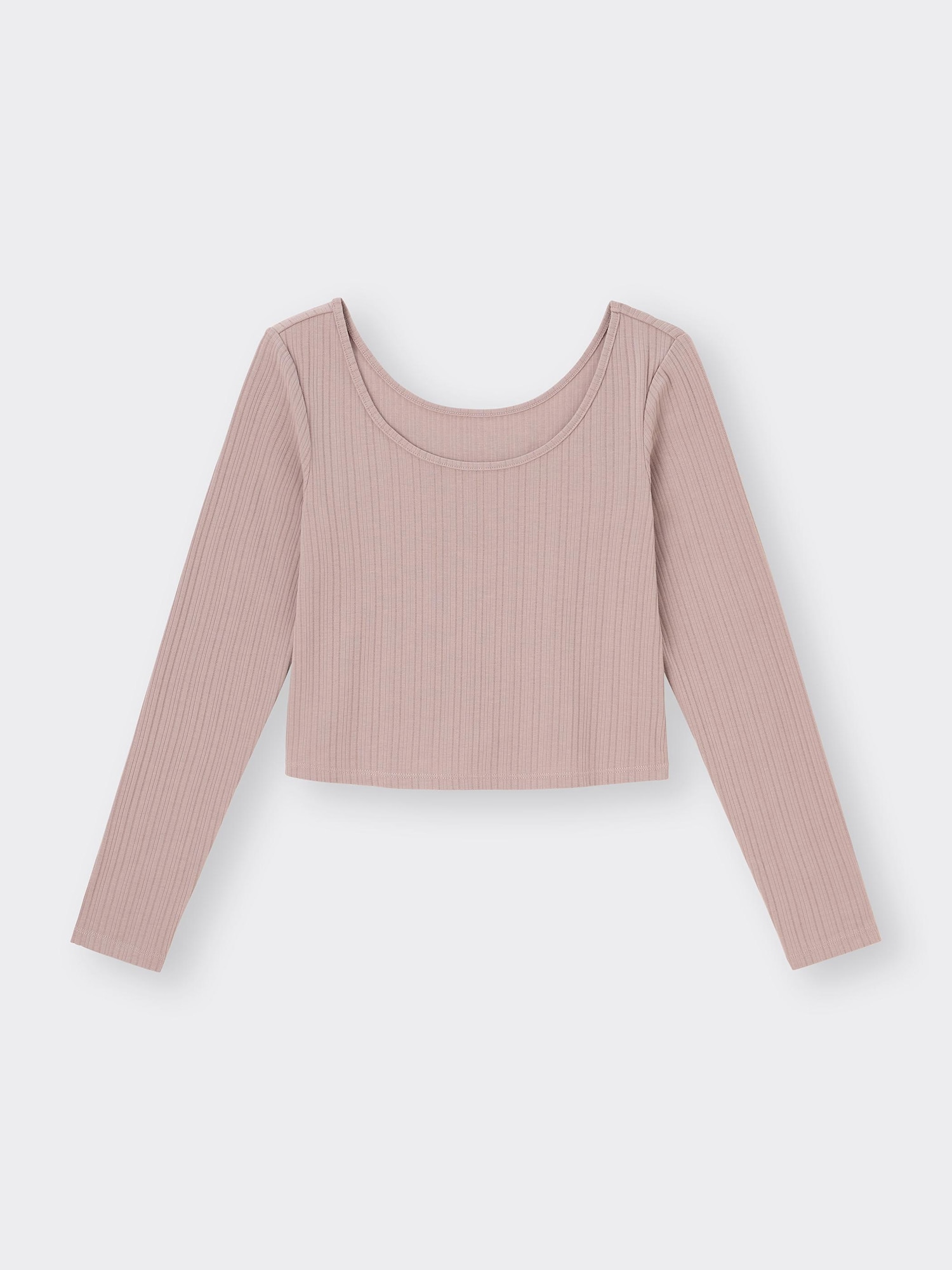 Cotton Blend Ribbed Cropped Wide Neck T-Shirt | GU US Cotton Blend Ribbed Cropped Wide Neck T-Shirt | GU US