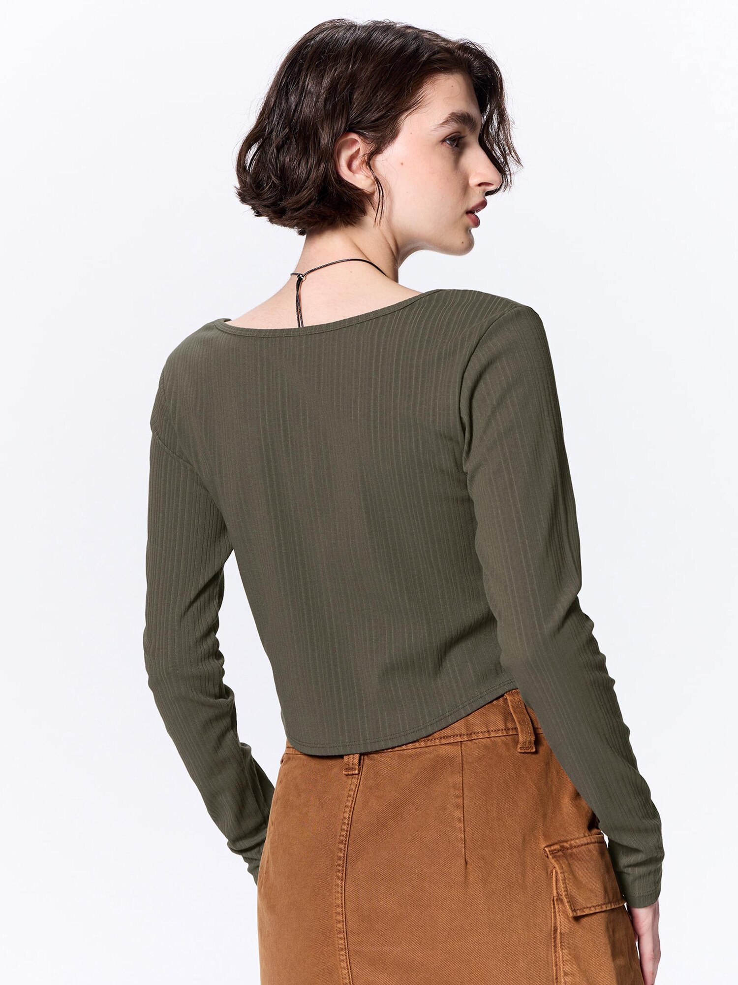 GOODGRIEF!/グッド グリーフ】 ROUGH-COT HENLEY NECK TOP（T