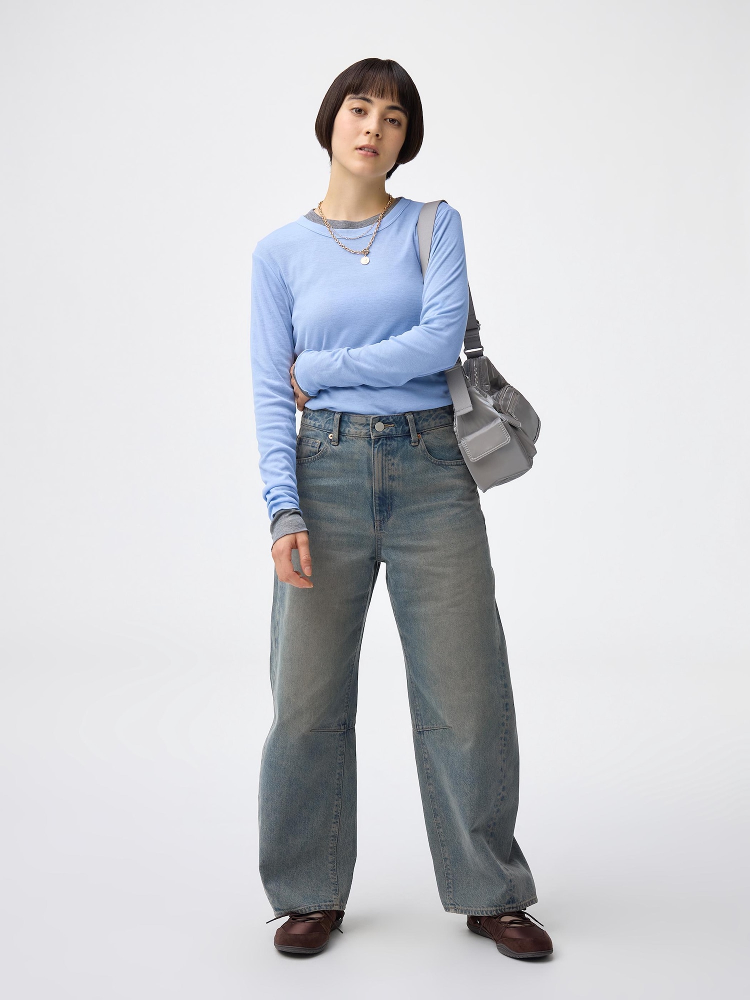 Women's Barrel Leg Jeans | Short 28.5 Inseam | GU US