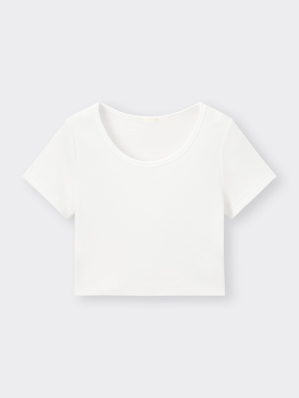 Ribbed Cropped T-Shirt