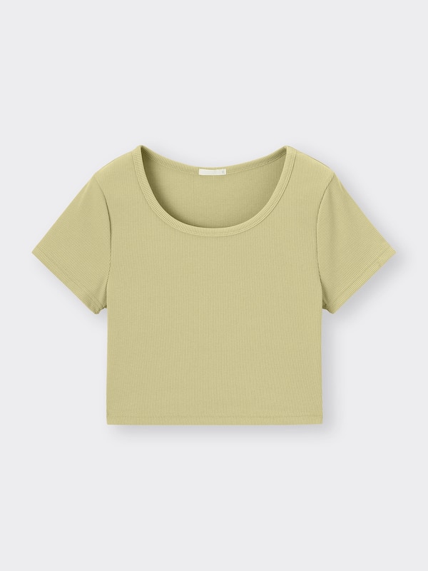 Ribbed Cropped T-Shirt