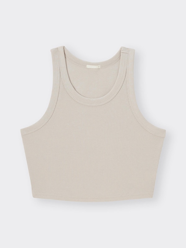 Ribbed Cropped Tank Top