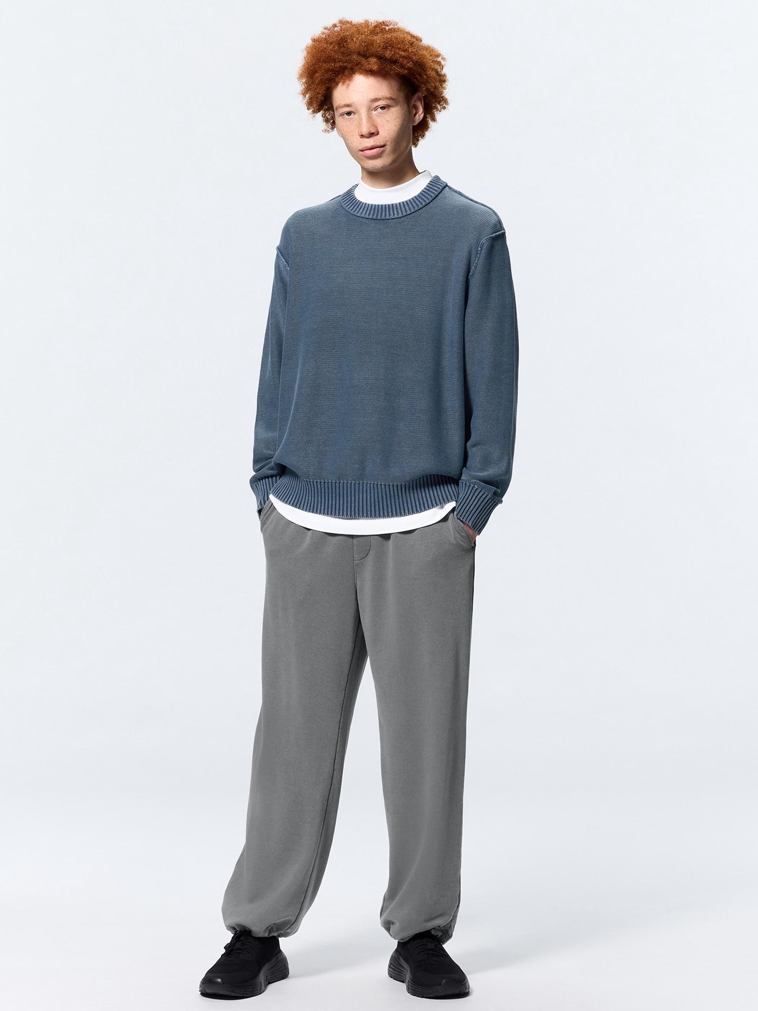 Washed Sweat Wide Pants | GU US