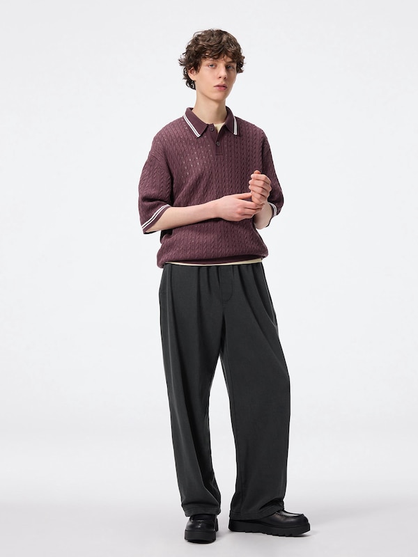 Washed Sweat Wide Pants