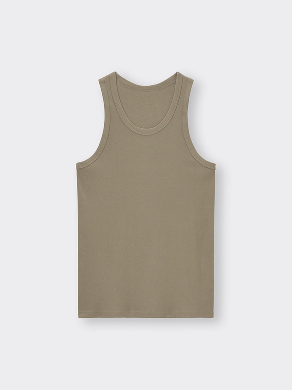 Cotton Color Ribbed Tank Top