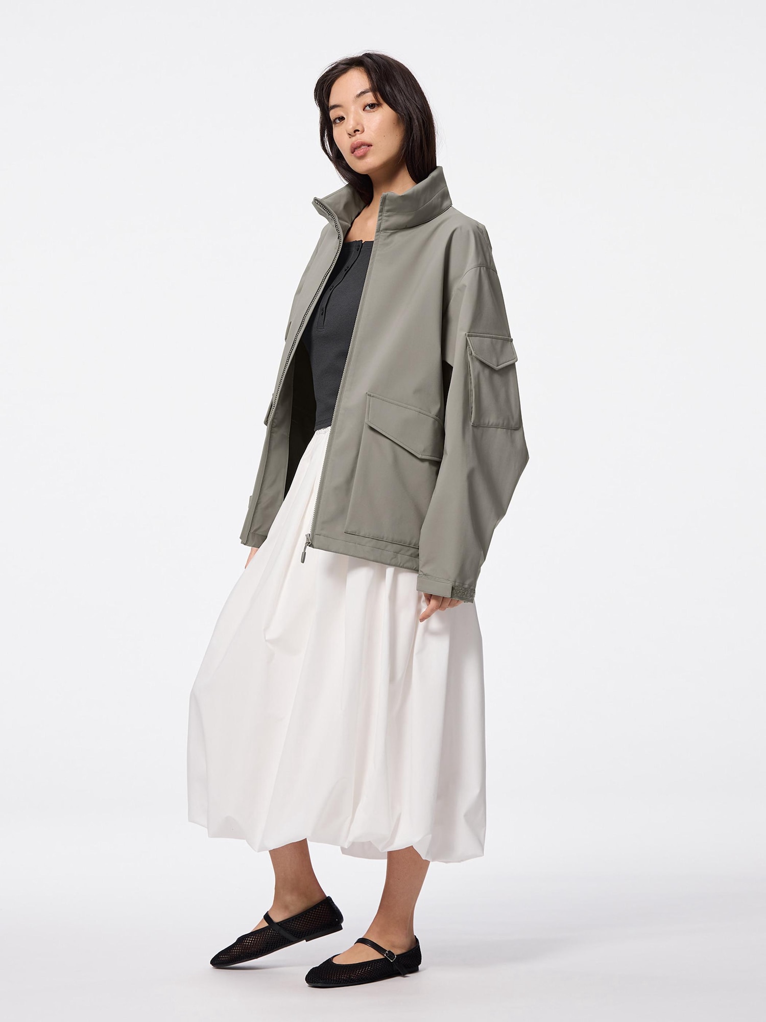 Windproof Stand Collar Jacket | GU US