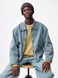 Denim Zip Up Jacket | GU US 