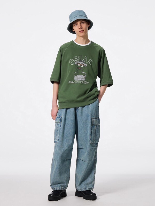 Sweat Look T-Shirt | HalfSlv | Sesame Street