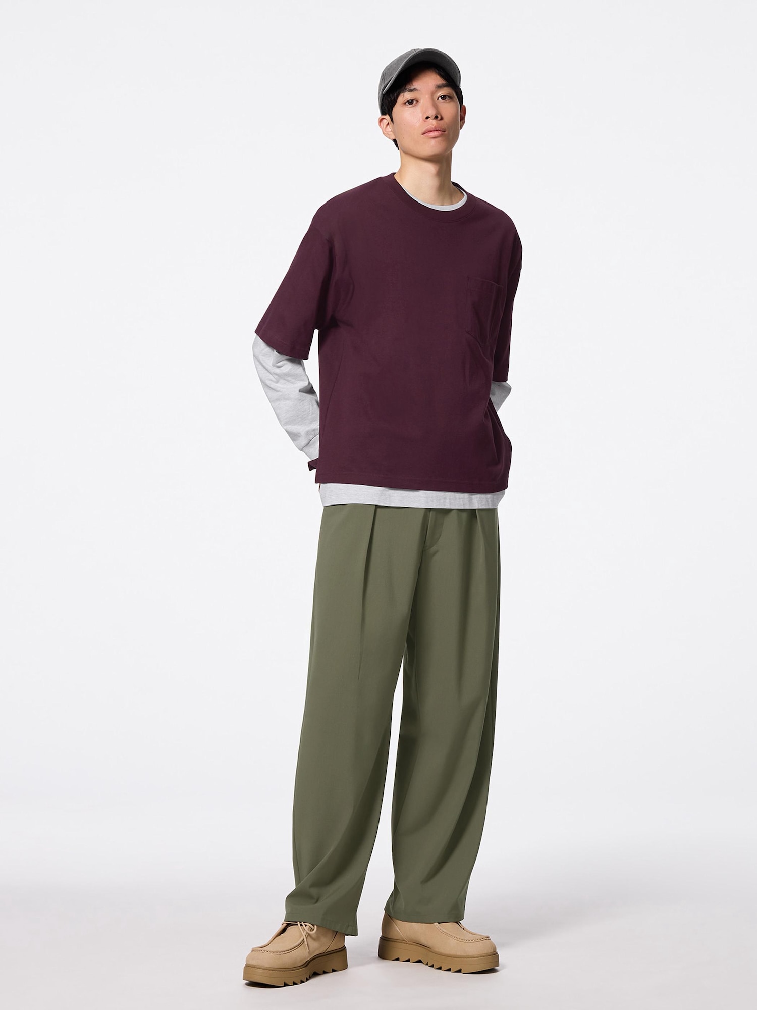 【L】PWA 8W RIDGE SLACKS Ridgecut Men's Straight Fit Mid-Rise Ultra Flex Work Pants