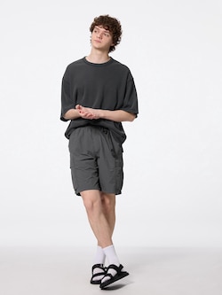 Nylon Cargo Knee Length Shorts