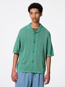 Washable Mesh Knitted Shirt | HalfSlv