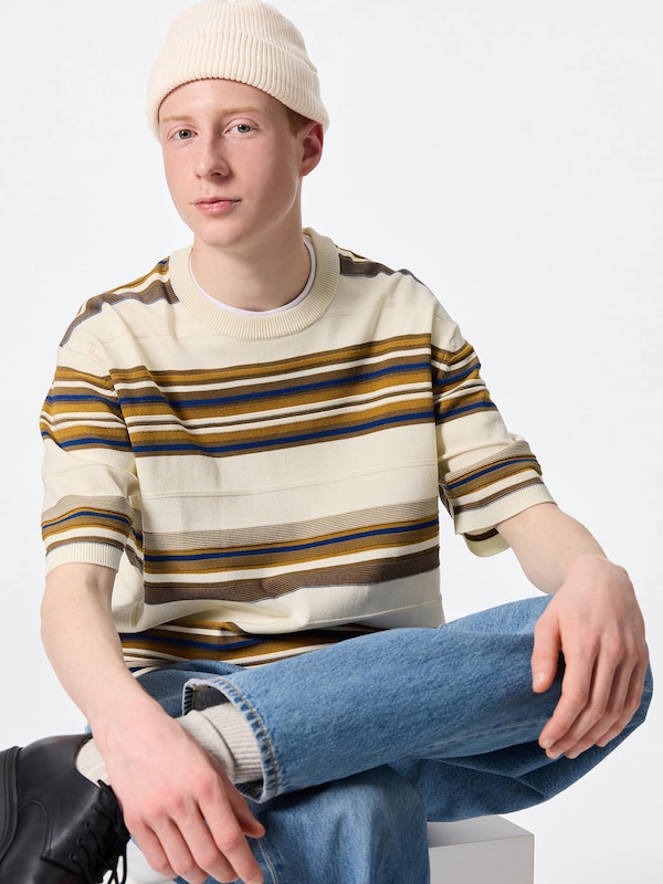 Washable Multi Striped Sweater | HalfSlv