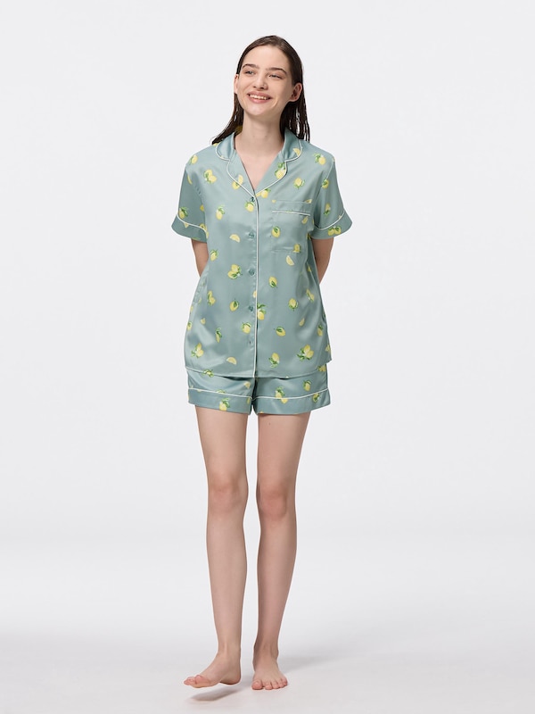 Satin Pajamas | Short | Lemon
