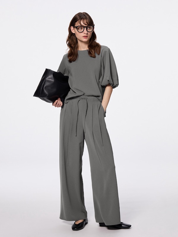 Draped Wide Pants